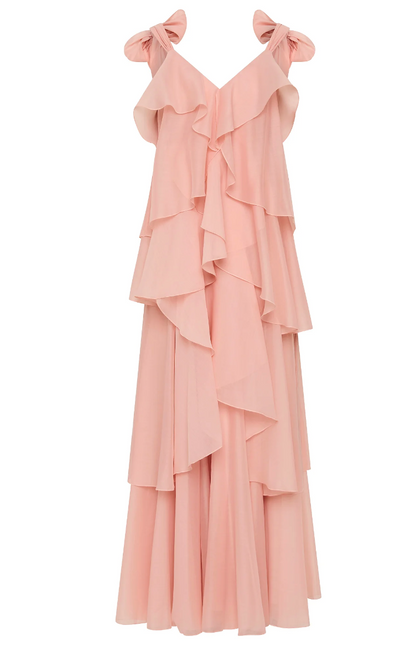 Aje Gracie Maxi Dress Muted Rose