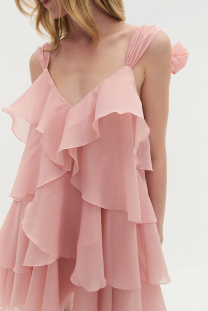 Aje Erin Mini Dress - Muted rose