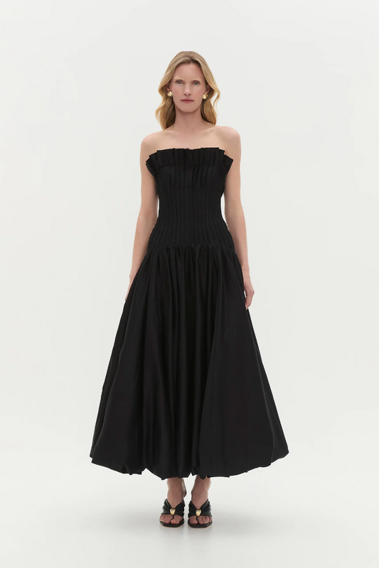 Aje Ivy Bubble Hem Gown