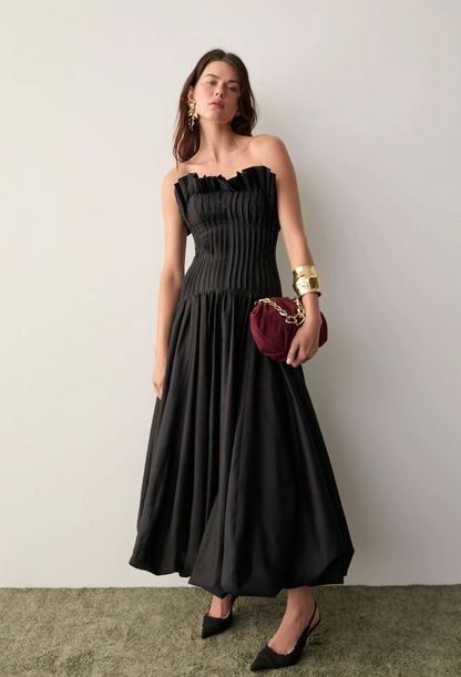Aje Ivy Bubble Hem Gown
