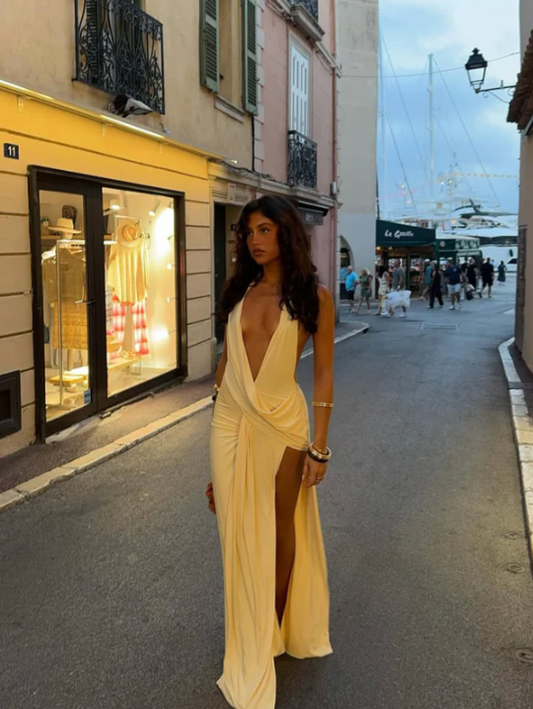 Natalie Rolt Winona Gown Butter yellow