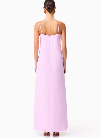 Elliatt Buttercup Embroidered Maxi Dress in Purple
