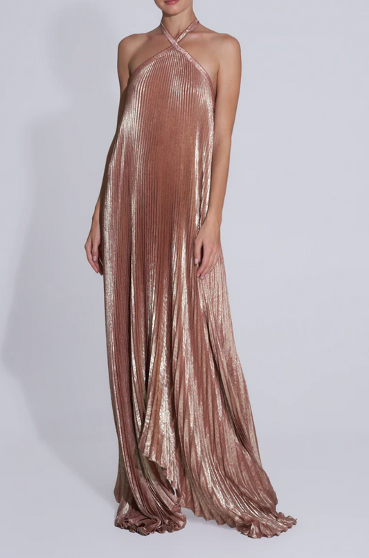 Lidee Deesse gown - Rose quartz shimmer