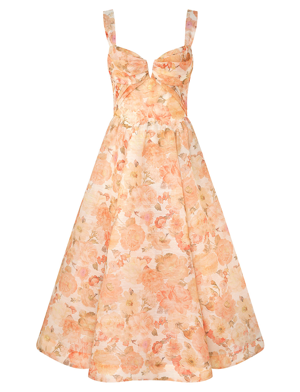 Zimmermann REBELLION DRAPE MIDI DRESS