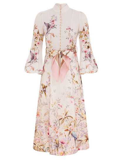 Zimmermann REBELLION BUTTON MIDI DRESS