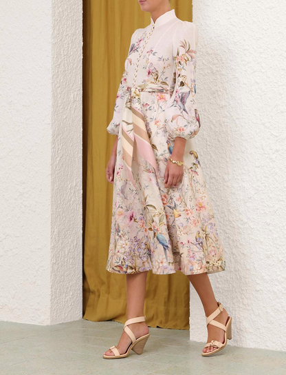 Zimmermann REBELLION BUTTON MIDI DRESS