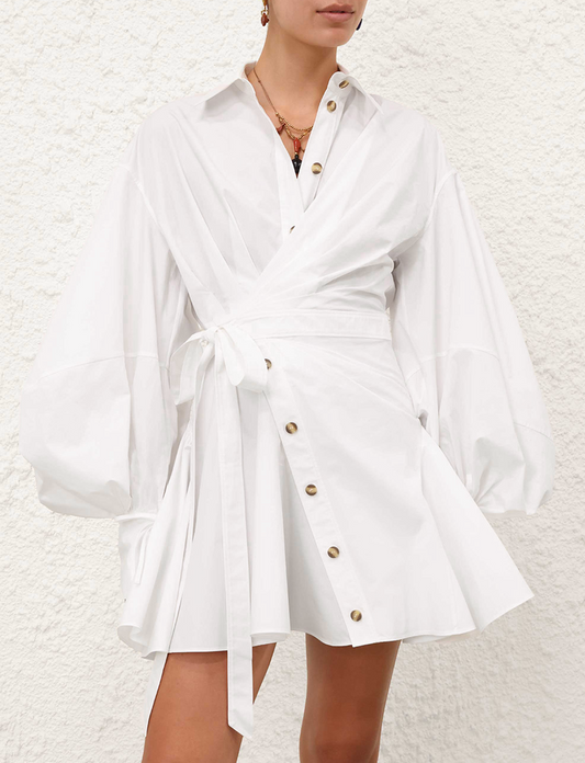 Zimmermann Rebellion Poplin Mini Dress