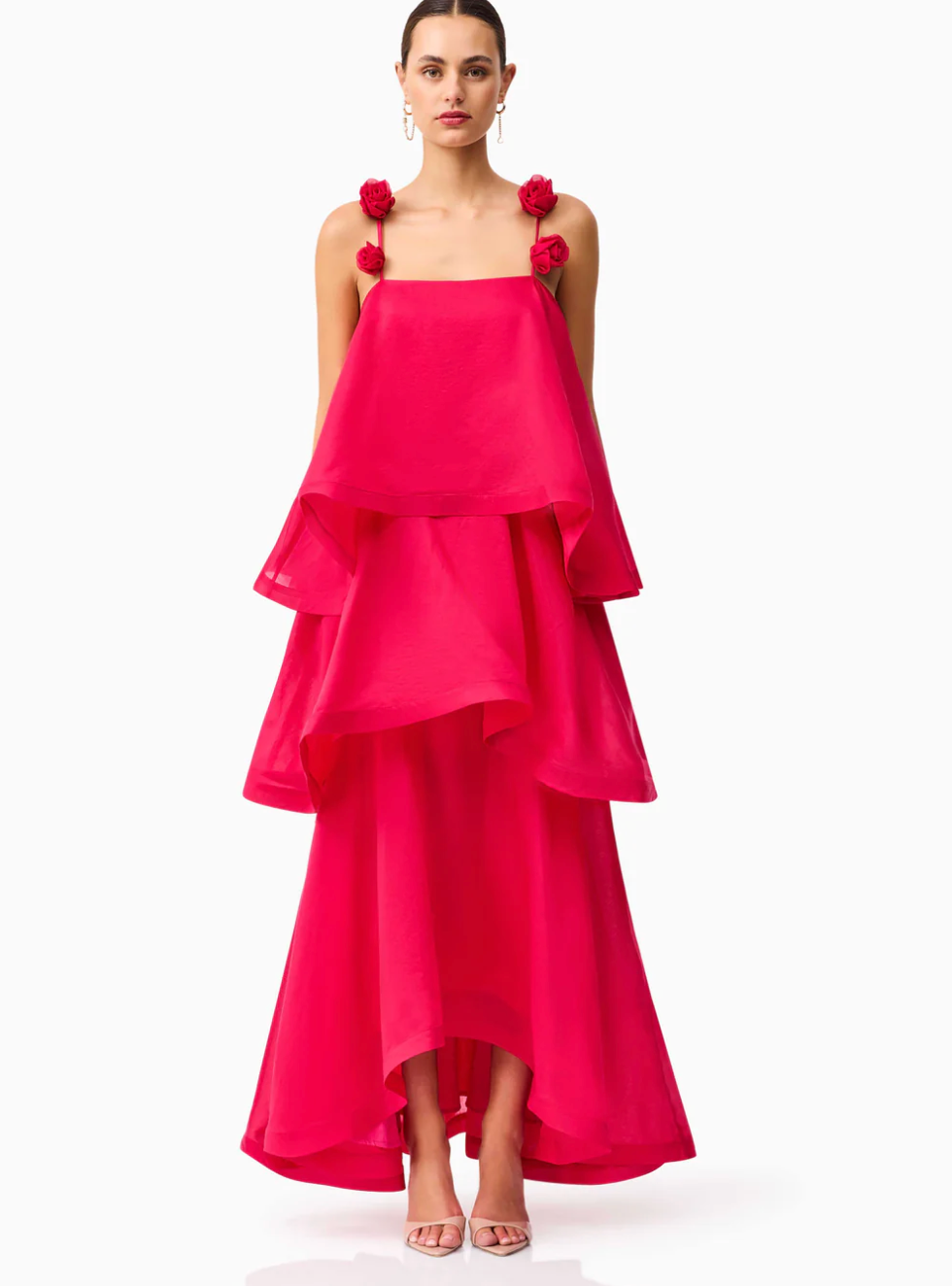 Elliatt Thalia Tiered Gown in Pink