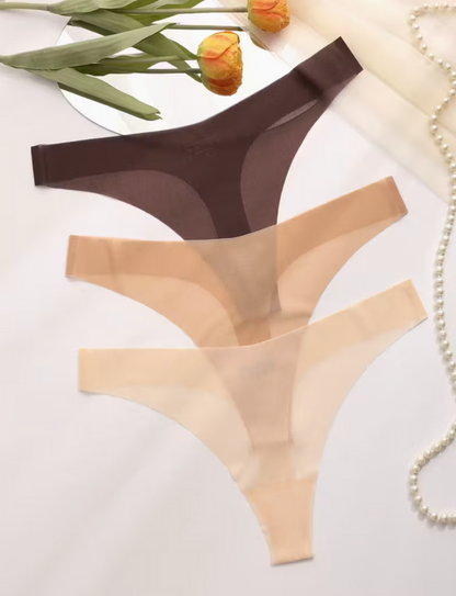 Invisible Seamless Thong - Brown