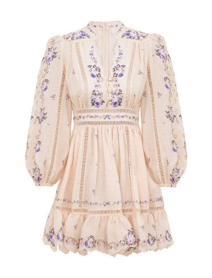 Zimmermann Patience plunge mini dress