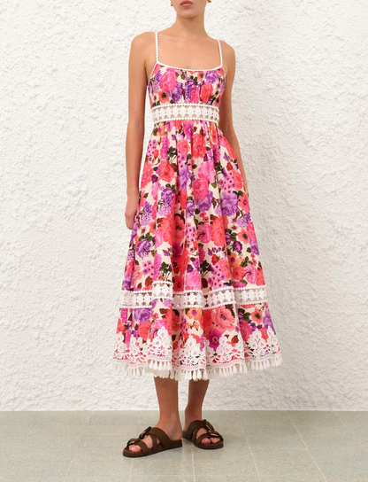 Zimmermann stardust fit and flare dress