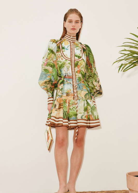 Alemais Toucan Tango Mini Dress