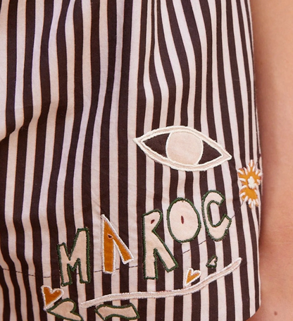 Alemais Sirocco Embroidered Shirt & shorts