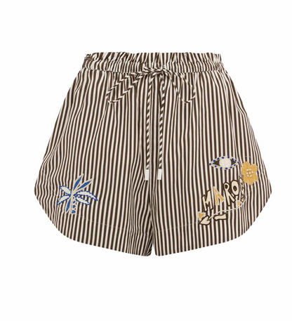 Alemais Sirocco Embroidered Shirt & shorts