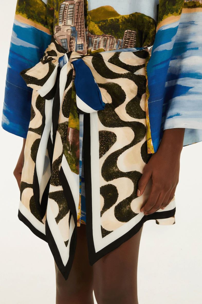 Farm Rio Copacabana Beach Long Sleeve Kimono