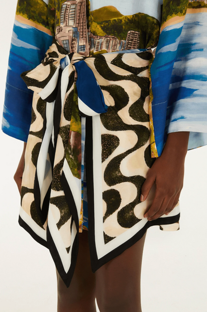 Farm Rio Copacabana Beach Long Sleeve Kimono