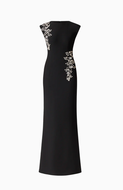 Elliatt Veda Embellished Gown in Black