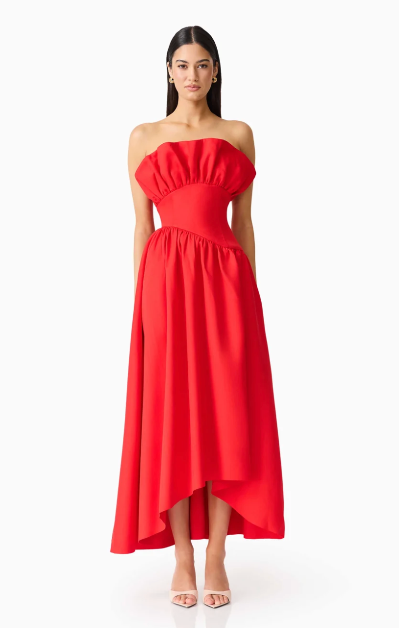Elliatt Laurel Sleeveless Maxi Dress In Red