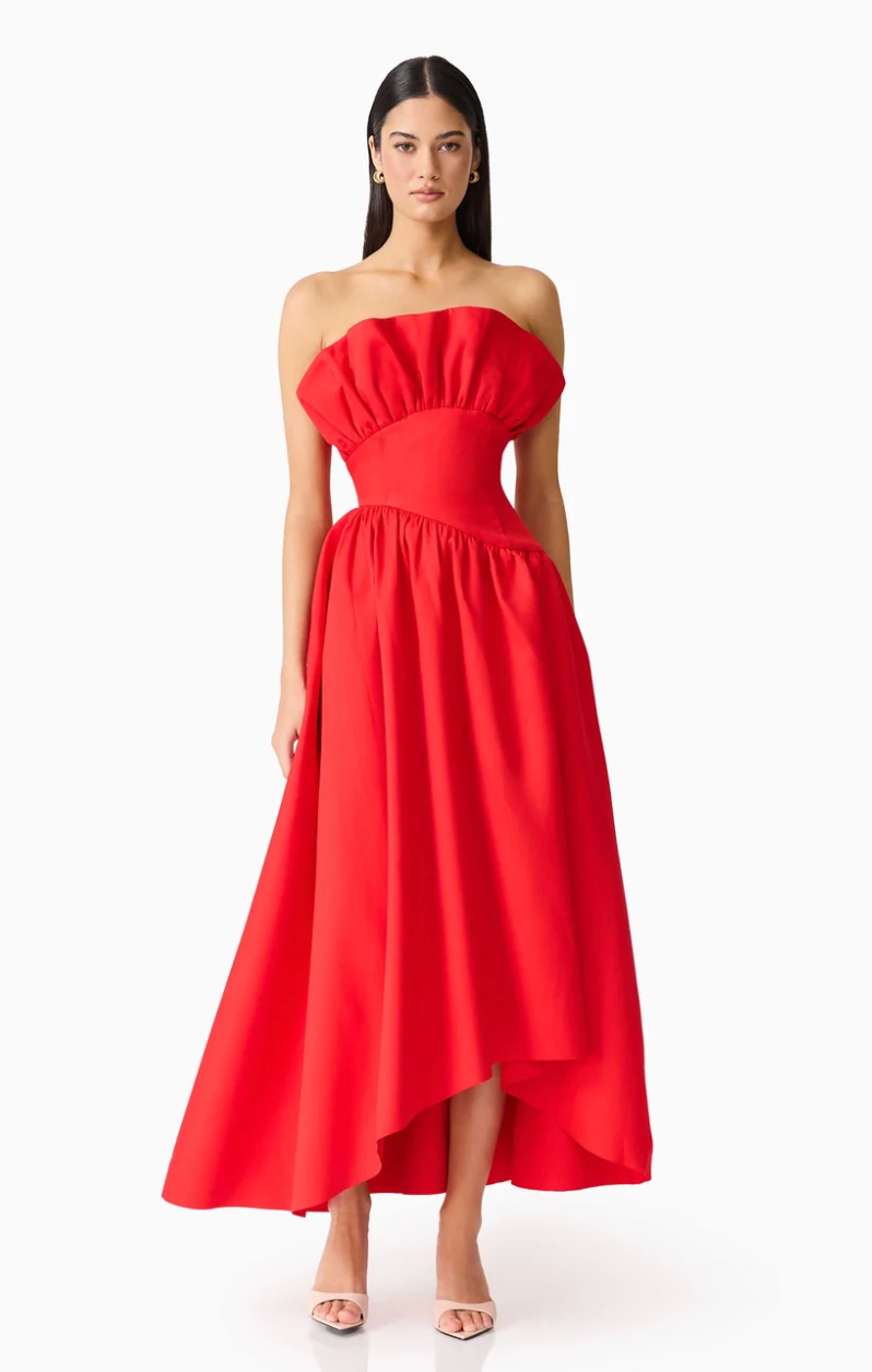 Elliatt Laurel Sleeveless Maxi Dress In Red