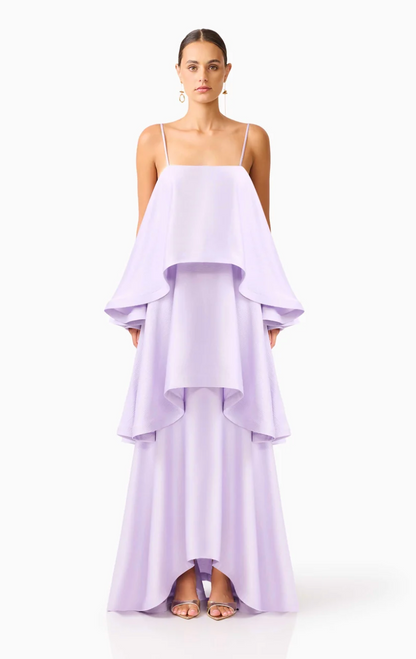 Elliatt Tilly Tiered Maxi Dress in Purple