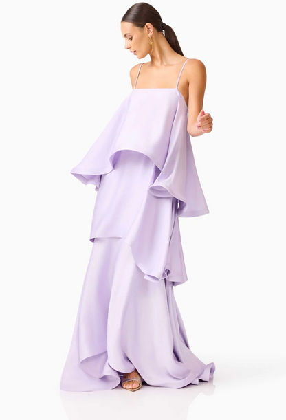 Elliatt Tilly Tiered Maxi Dress in Purple