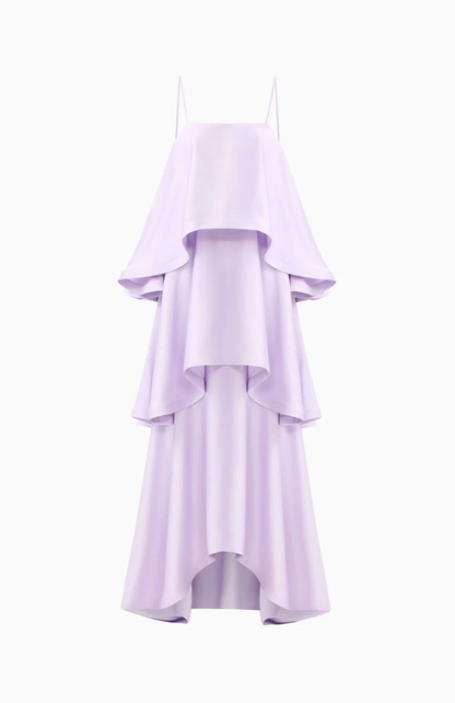 Elliatt Tilly Tiered Maxi Dress in Purple