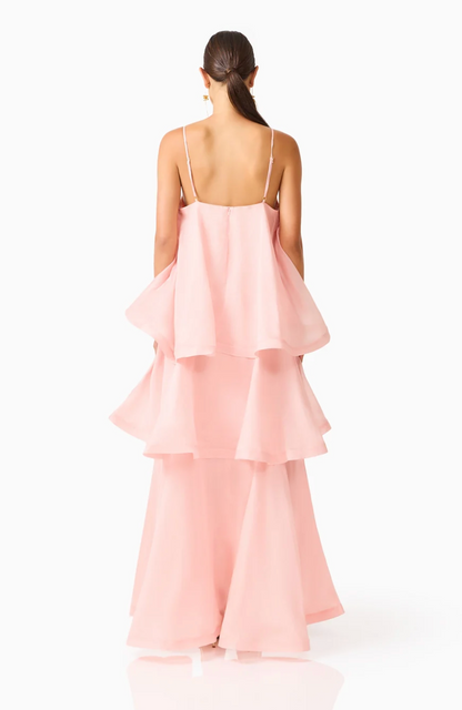 Elliatt Swallowtail Day To Night Maxi Dress In Pink