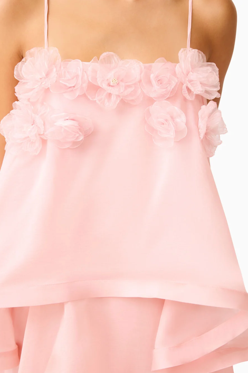 Elliatt Swallowtail Day To Night Maxi Dress In Pink