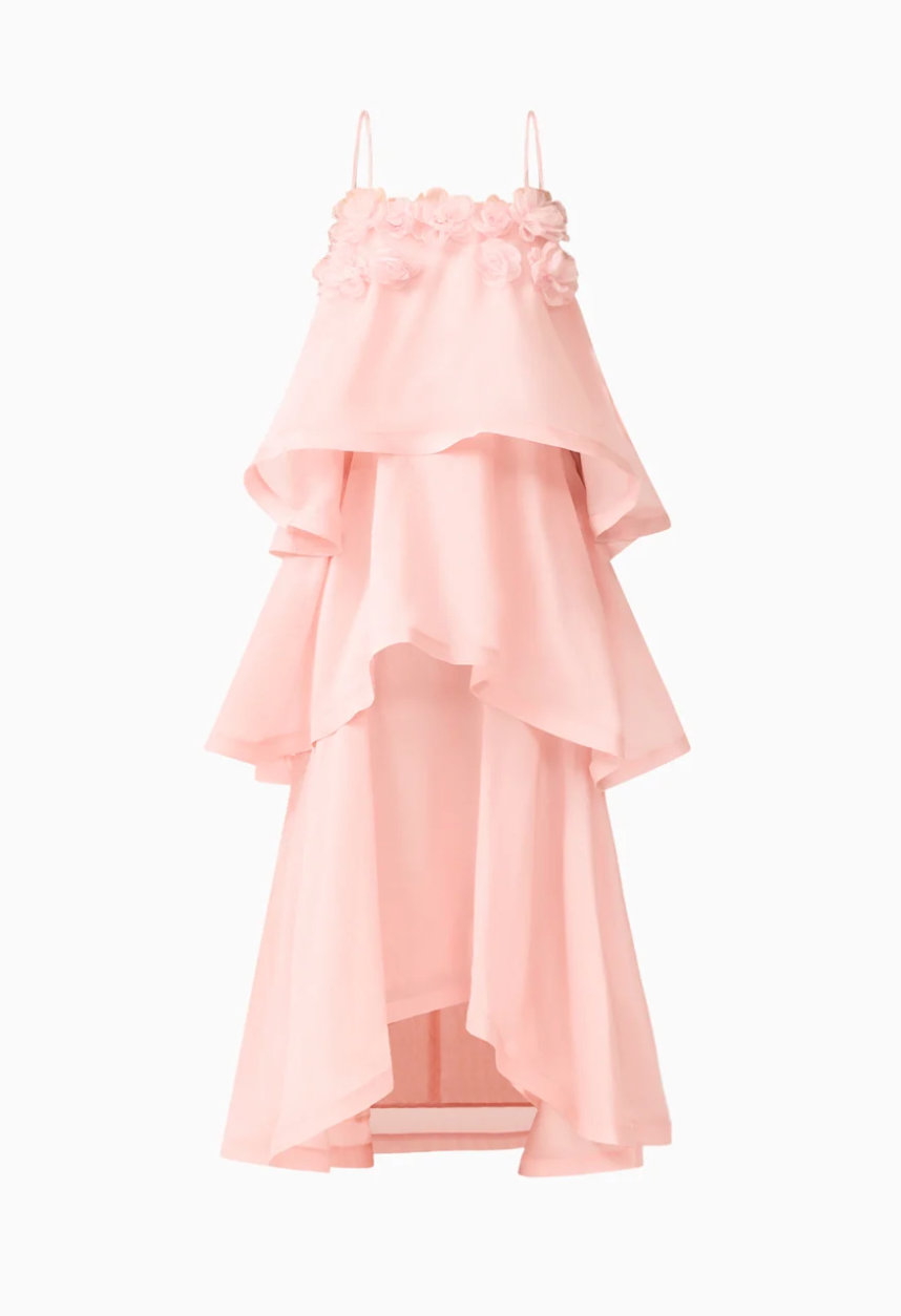 Elliatt Swallowtail Day To Night Maxi Dress In Pink