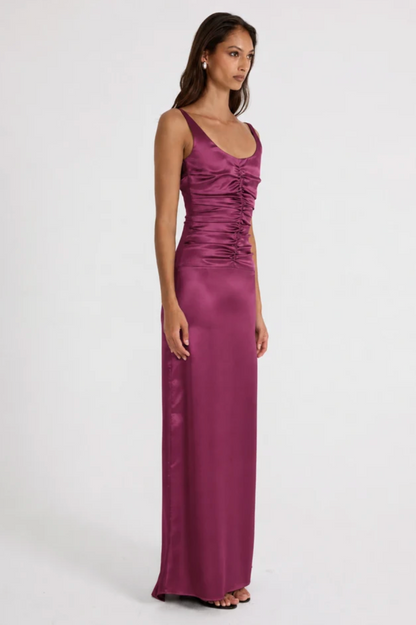 Ance Gria Atlein Gown in Plum