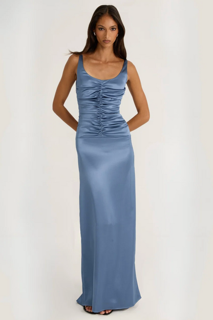 Ance Gria Atlein Gown in Vintage Blue