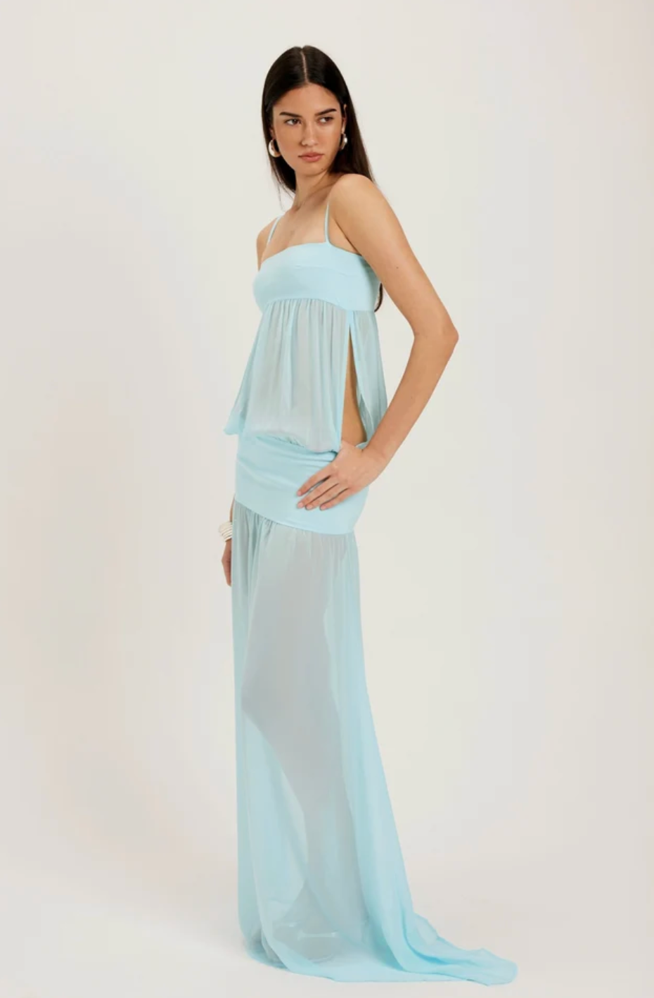 Ance Gria Romeo Gown in Aqua