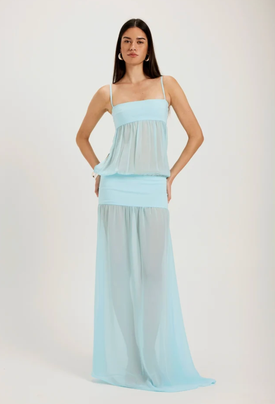 Ance Gria Romeo Gown in Aqua