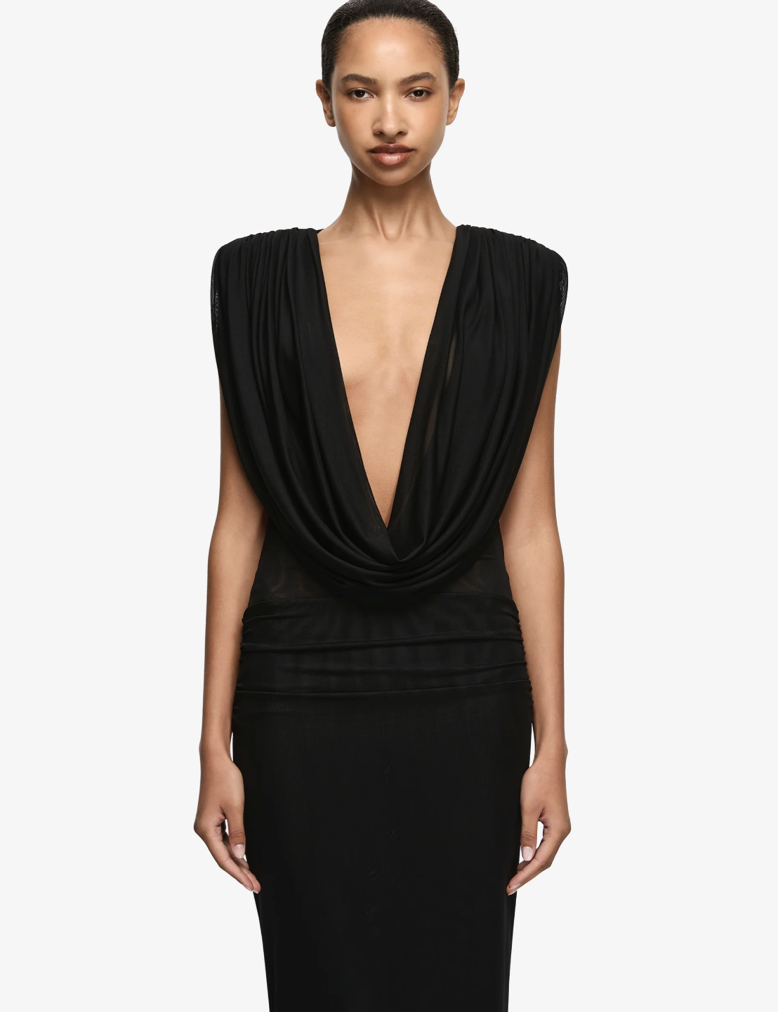 Bec + Bridge Arianna Cowl Maxi Dress in Black