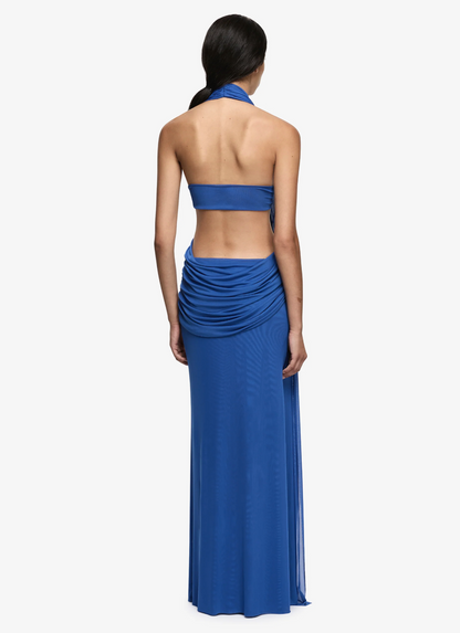 Bec + Bridge Charlize Halter Maxi Dress in Cobalt
