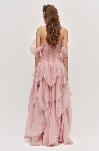 Aje Nisha Gown In Fawn Pink