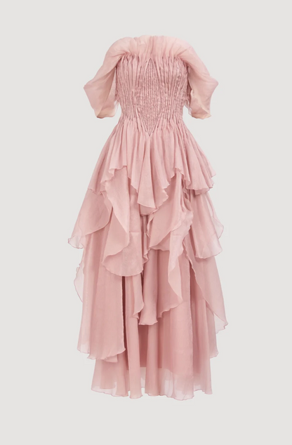Aje Nisha Gown In Fawn Pink
