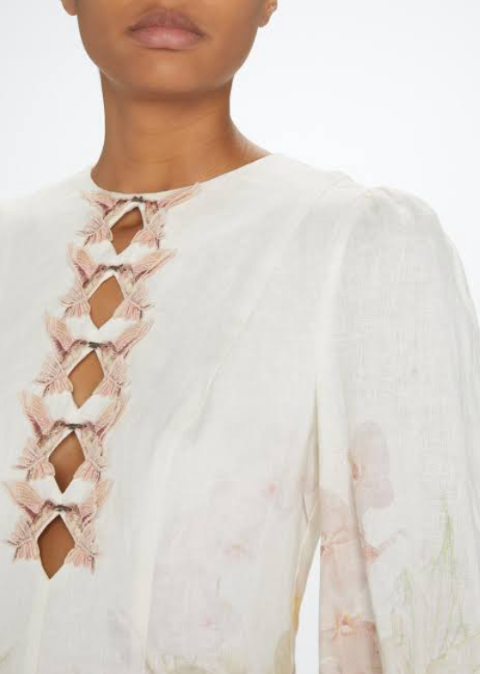 Zimmermann Dancer Hummingbird Mini Dress