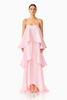 Elliatt Tilly Tiered Maxi Dress in Blush Pink