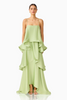 Elliatt Tilly Tiered Maxi Dress in Sage Green