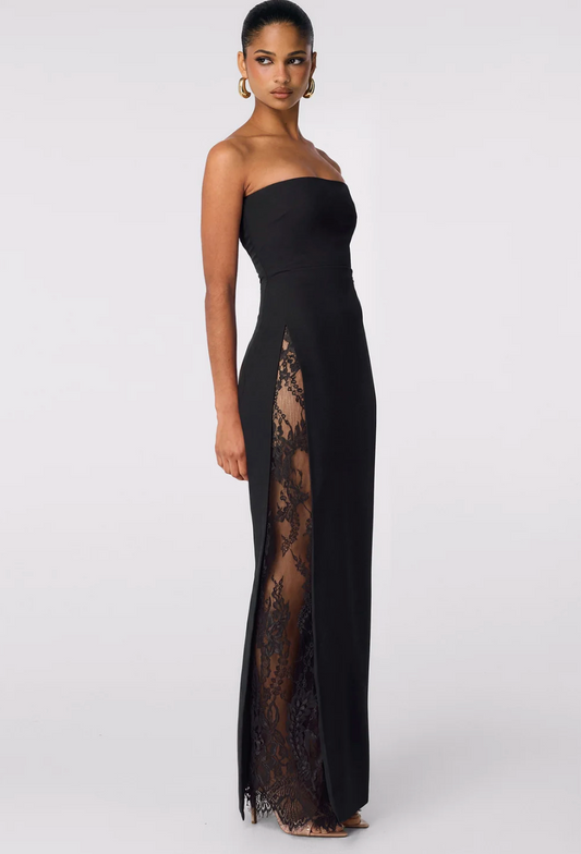 Nookie Palais Strapless Gown In Black