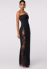 Nookie Palais Strapless Gown In Black