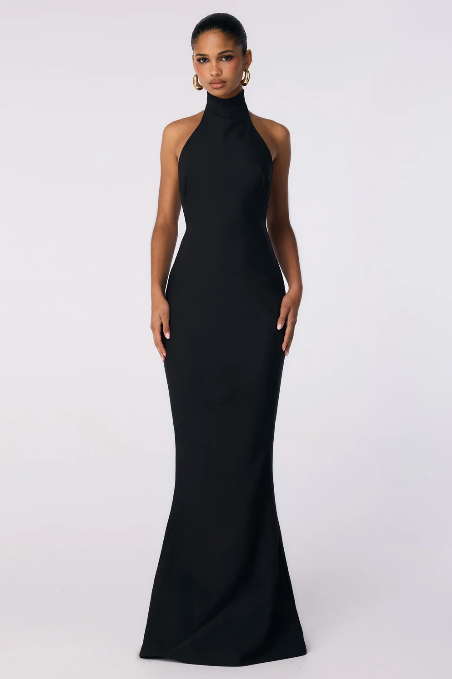 Nookie Palais Halter Gown In Black