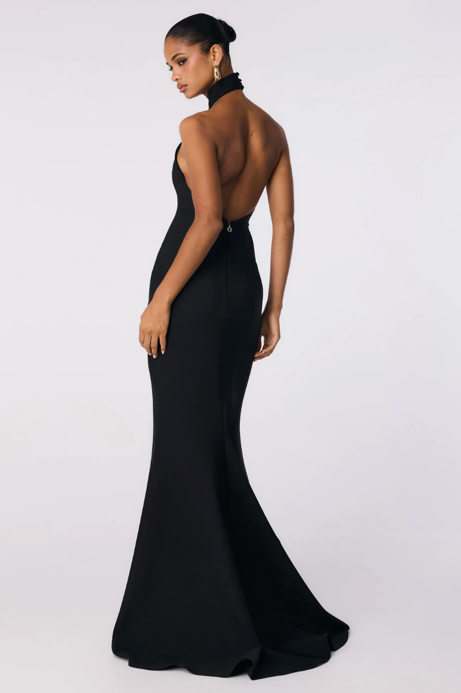 Nookie Palais Halter Gown In Black