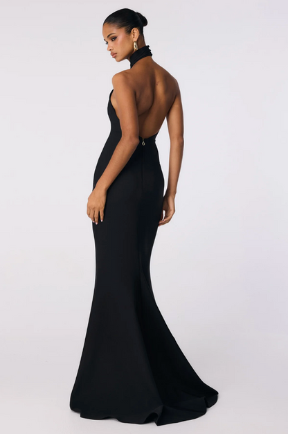 Nookie Palais Halter Gown In Black