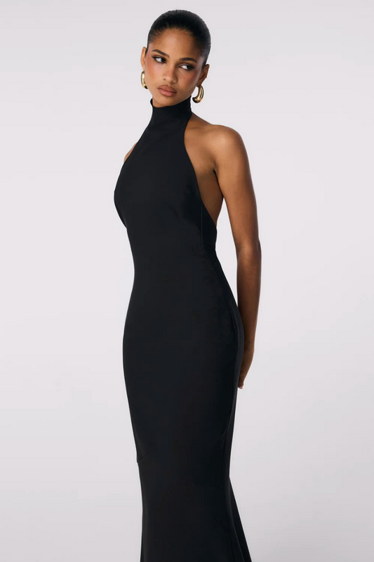 Nookie Palais Halter Gown In Black