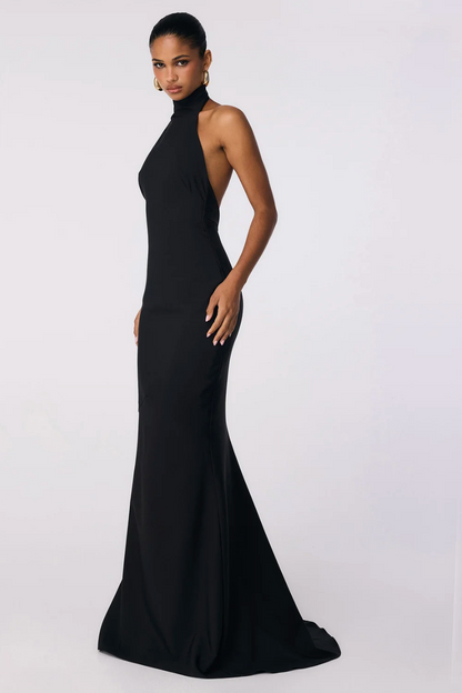Nookie Palais Halter Gown In Black