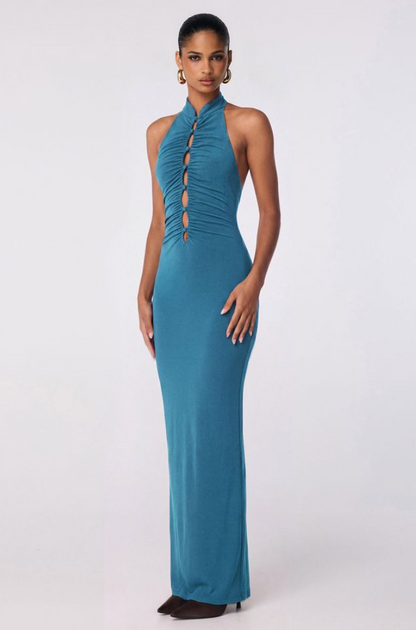 Nookie Icon Halter Maxi In Mineral