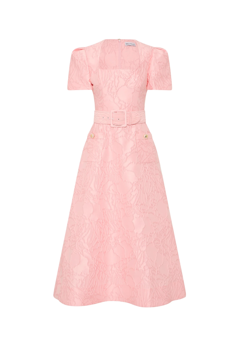 Rebecca Vallance Helmsley Short Sleeve Midi Dress
