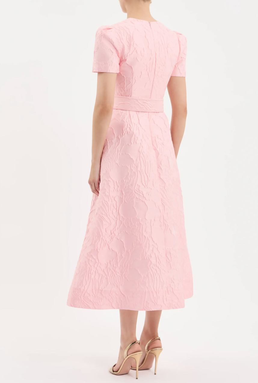 Rebecca Vallance Helmsley Short Sleeve Midi Dress